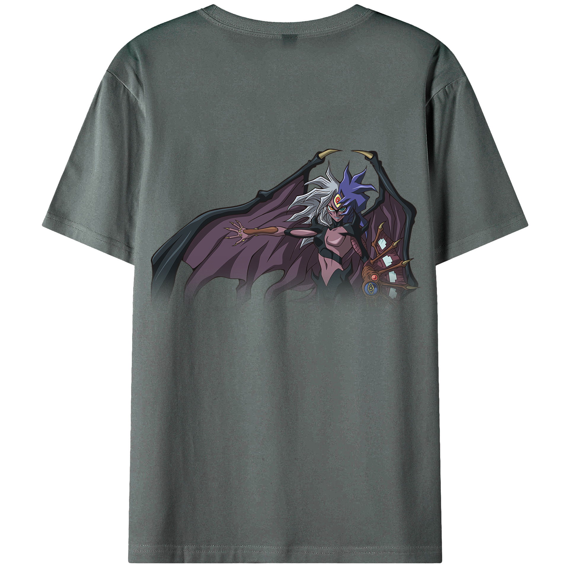 （画像用） 遊☆戯☆王 Yu-Gi-Oh! 綿100％ メンズ半袖Tシャツ（バックプリント） 通気性